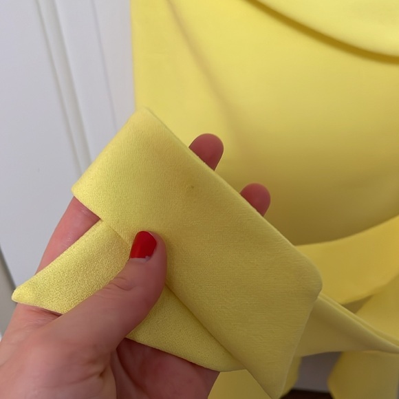 Lucy in the Sky Capri Ruffle Tie Mini Dress in Yellow - Picture 13 of 13